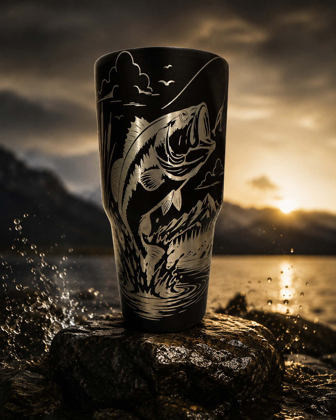 Fishing 30 oz Tumbler
